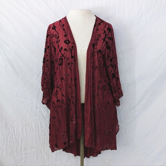 emory park Tops - Emory Park Velvet Sheer Kimono
